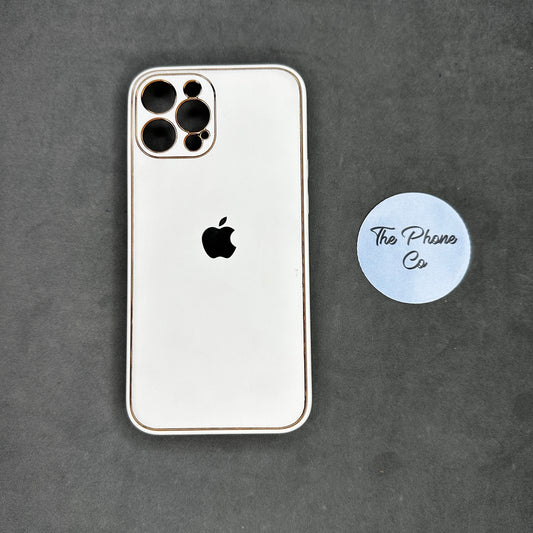 White Leather Case for iPhone 12 Pro Max
