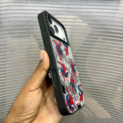 Spider Heroes Mirror Print iPhone 17 Pro Case