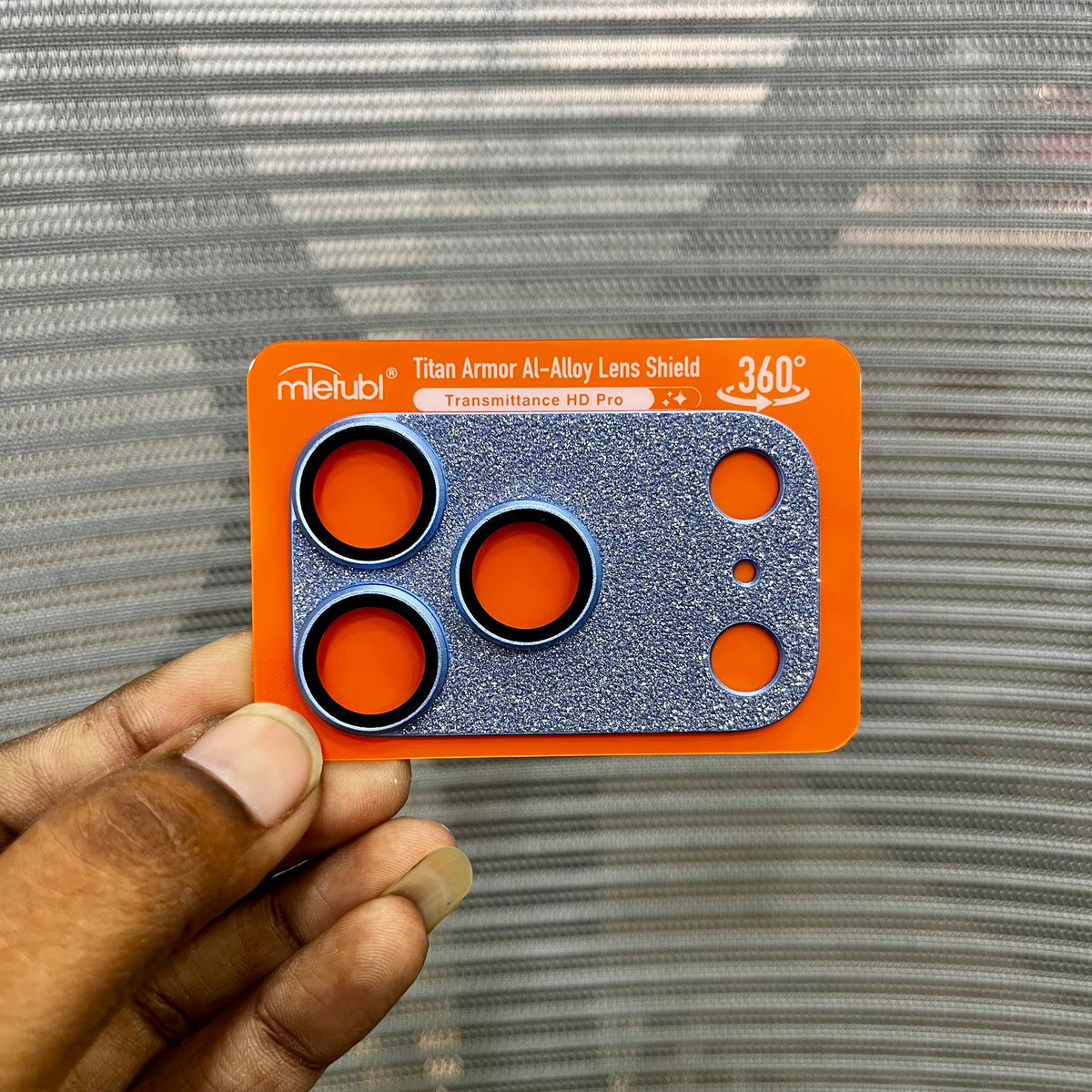 Sparkle Metal Camera Plate with Lens for iPhone