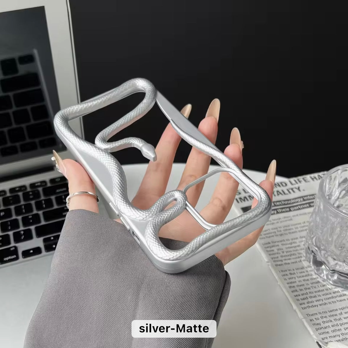 Fancy Snake Designer Soft Silicone Case for iPhone