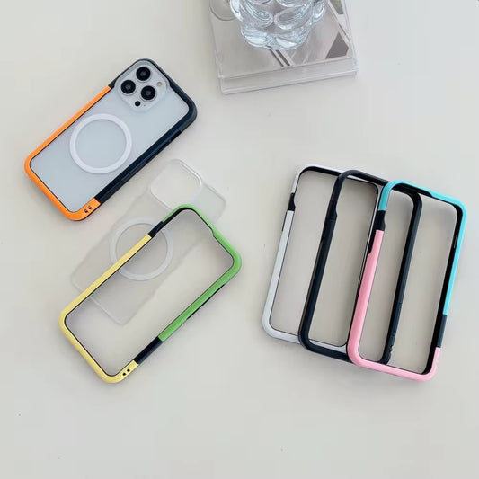 Dual Shade Bumper Case with Back Panel iPhone Case