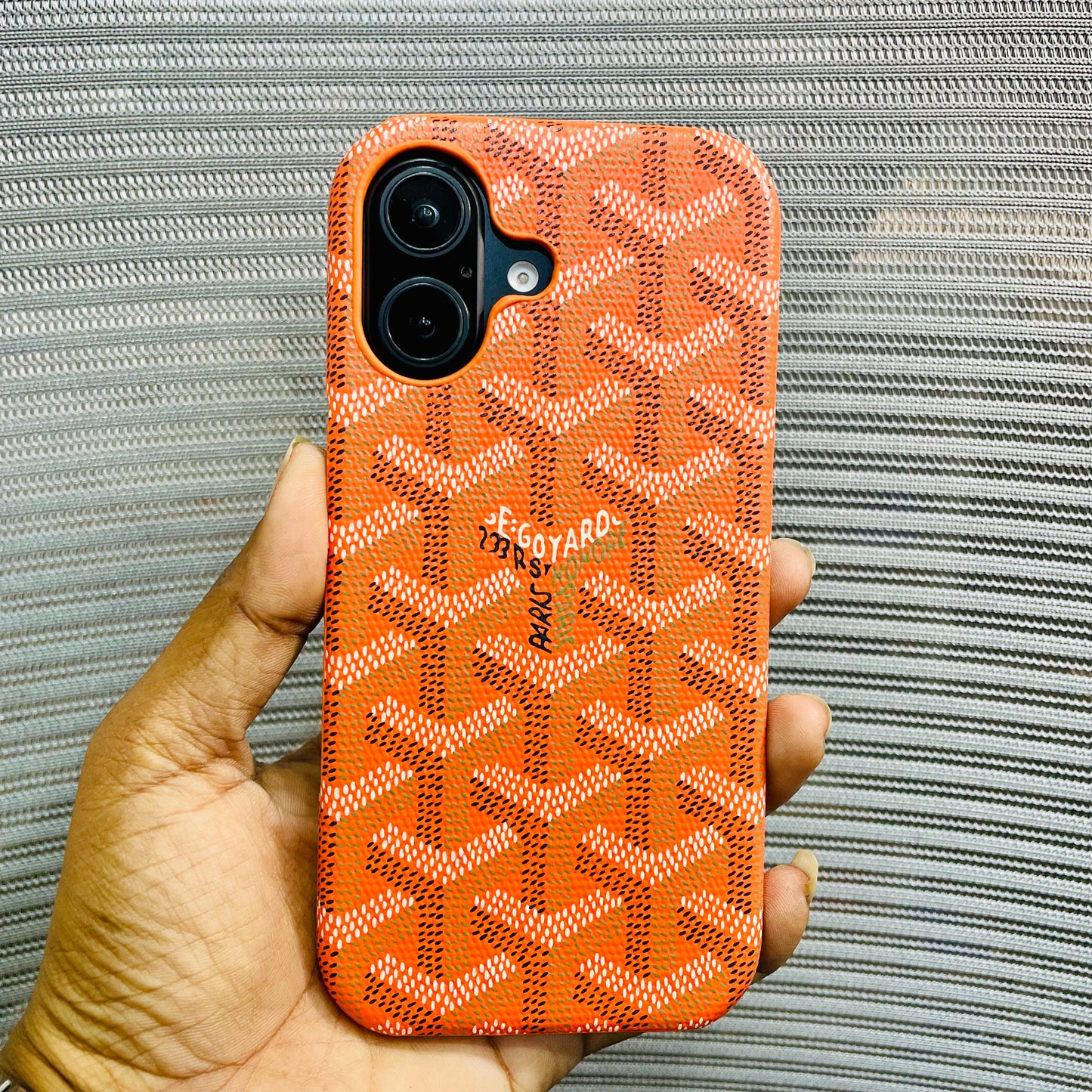 Luxe Printed Inner Fur iPhone 17 Case