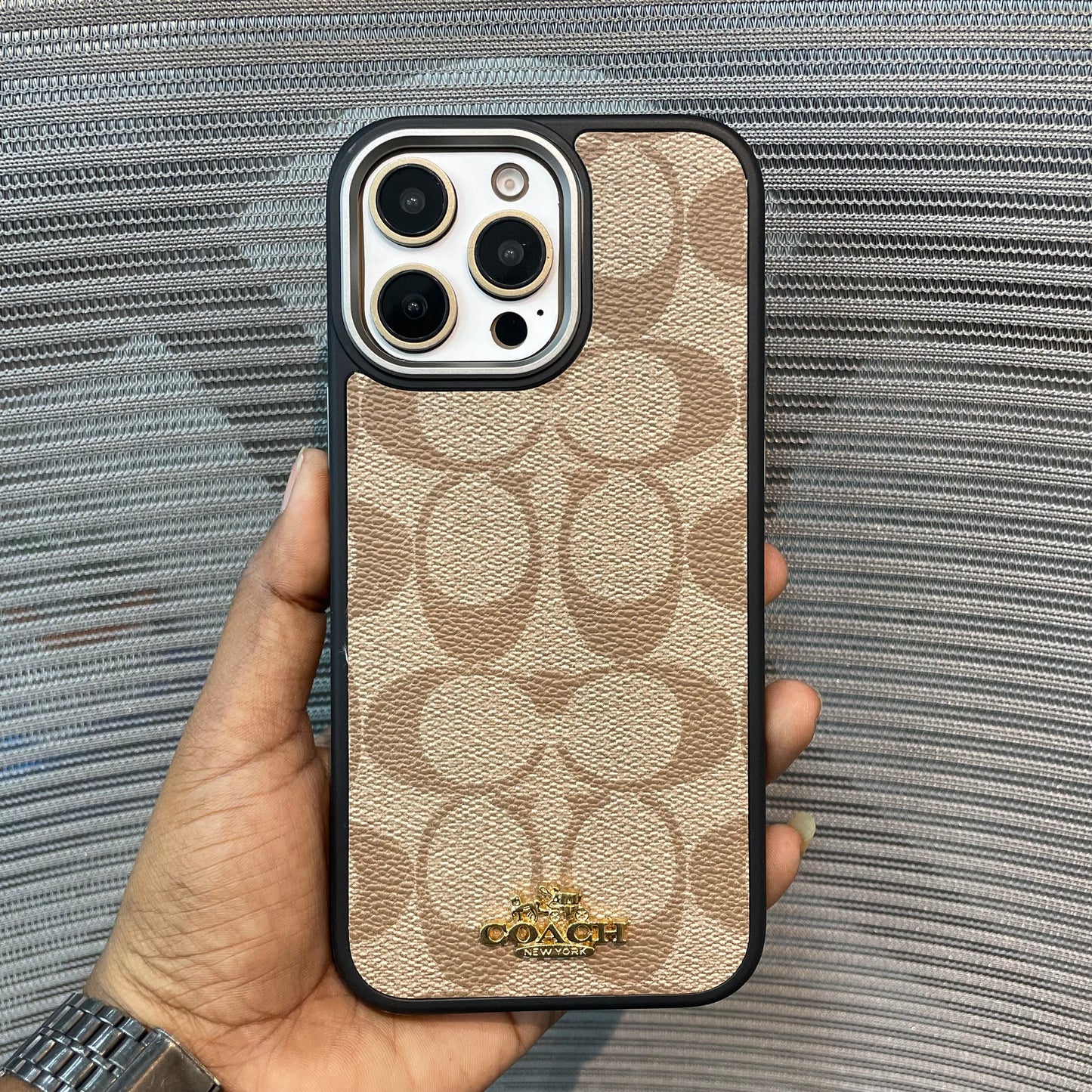 LogoLuxe Leather iPhone Case