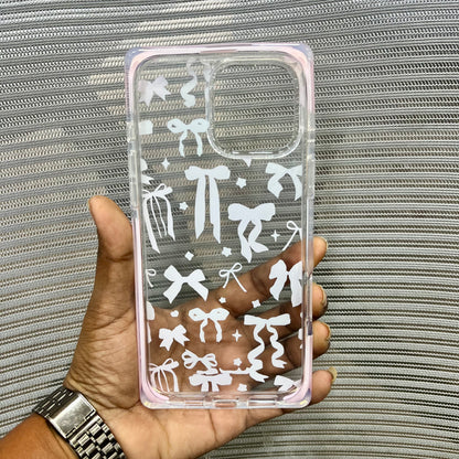 Glitter Bow Printed iPhone 16 Pro Max Case