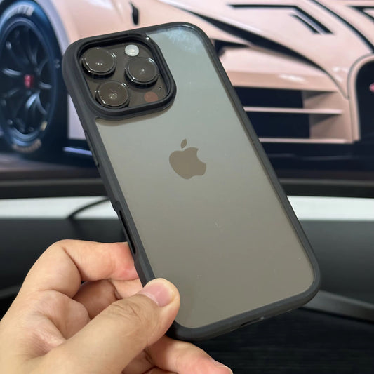 Transparent Black Border Case for iPhone 16 Series