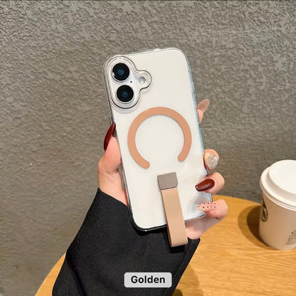 Transparent MagSafe iPhone Case with Holder