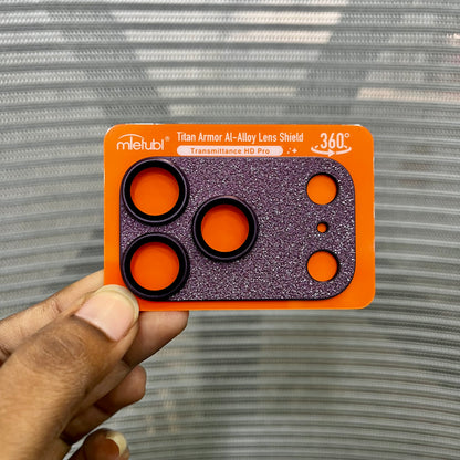 Sparkle Metal Camera Plate with Lens for iPhone
