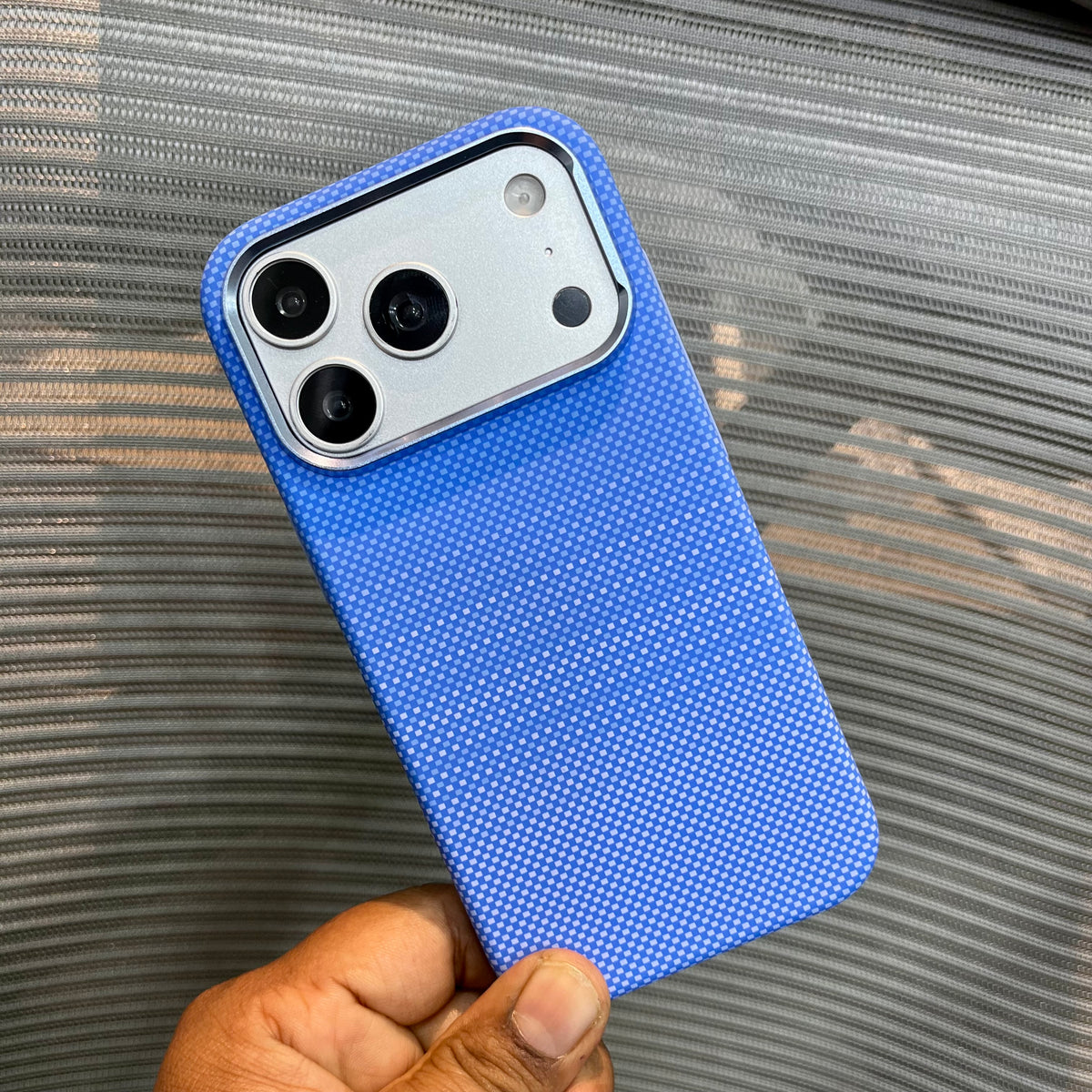 Carbon Fiber Gradient Embossed iPhone Case