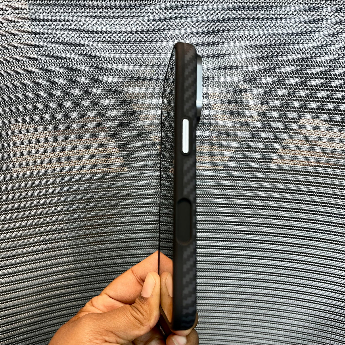 Carbon Fiber Twill Wave Embossed iPhone Case