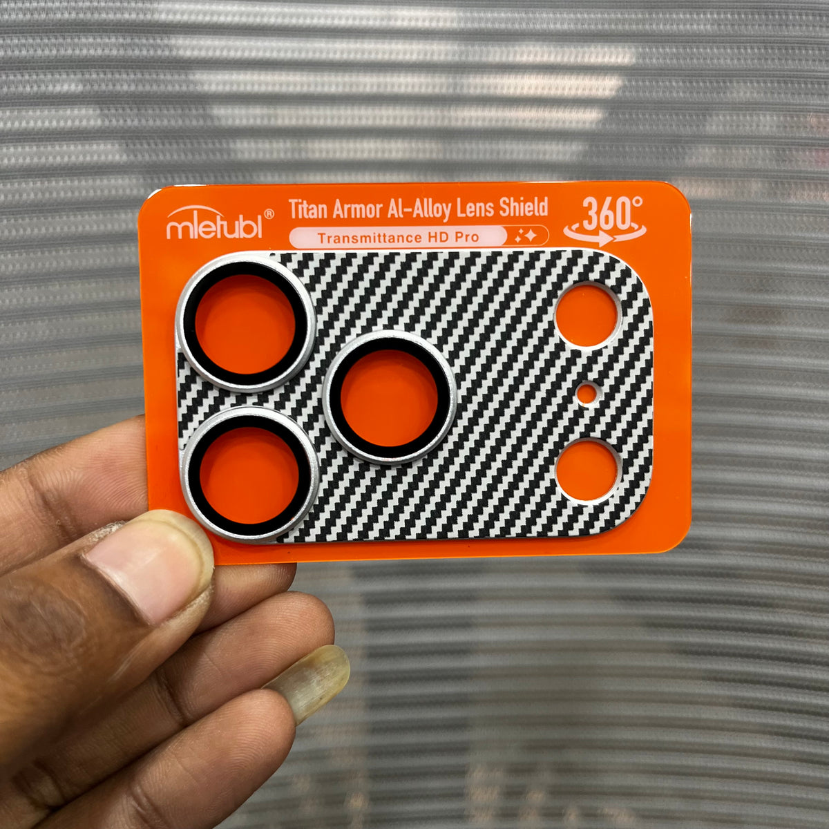 CarbonShield Camera Plate with Lens for iPhone