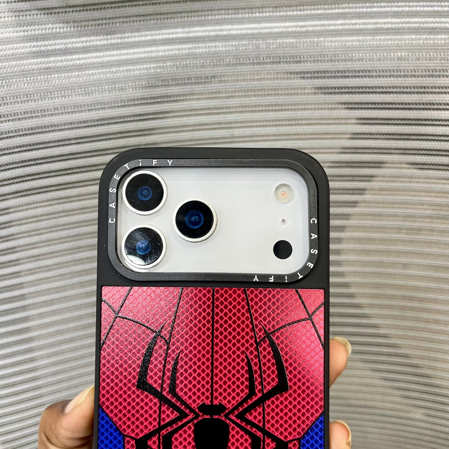 Embossed Spider Printed  iPhone 17 Pro Case