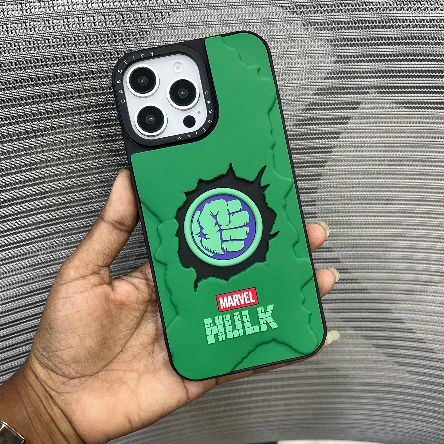 Premium 3D Embossed Printed iPhone 16 Pro Case