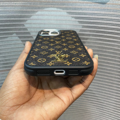 LogoLuxe Leather iPhone Case