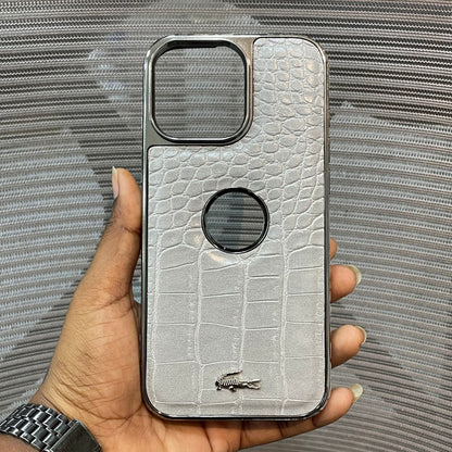 Leather Logo iPhone 16 Pro Max Case