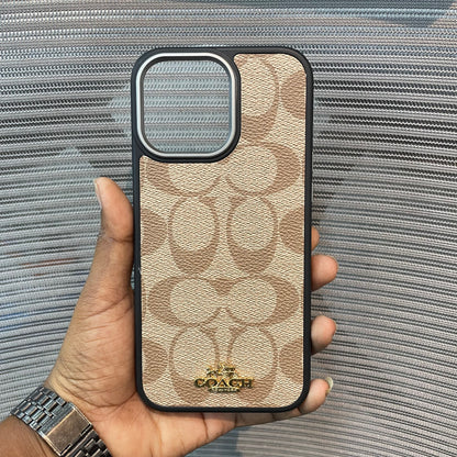 LogoLuxe Leather iPhone Case