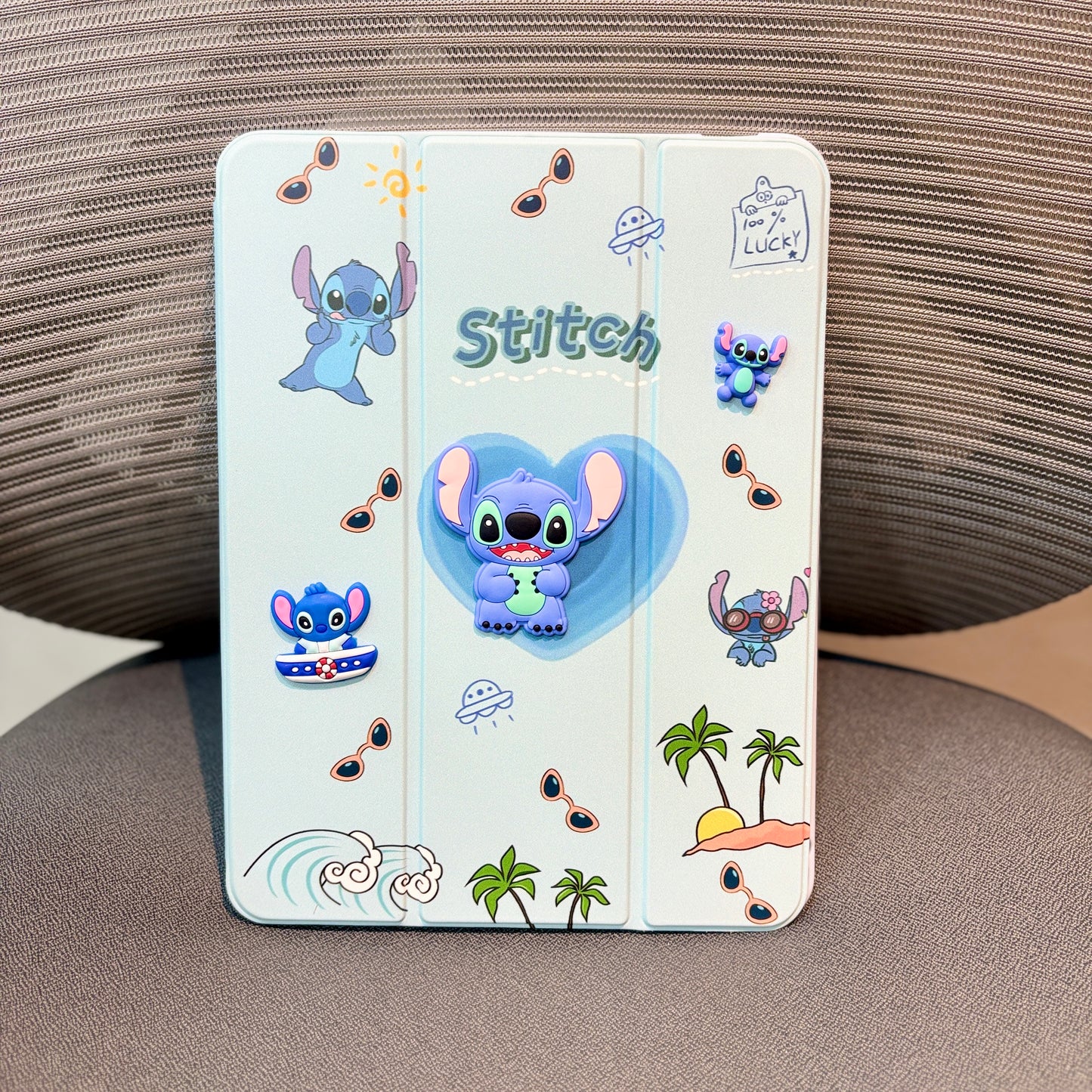 Stitch - 3D Cartoon Printed iPad Case