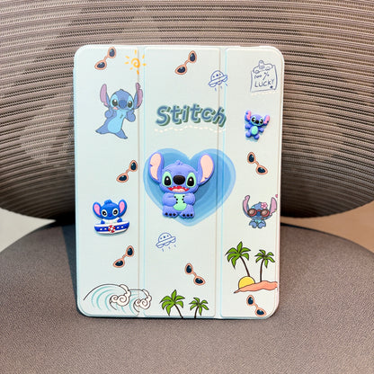 Stitch - 3D Cartoon Printed iPad Case