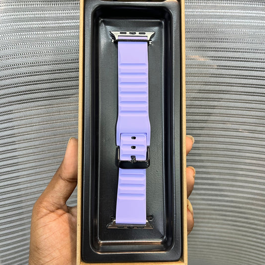 Silicone Elite Buckle Band For iWatch