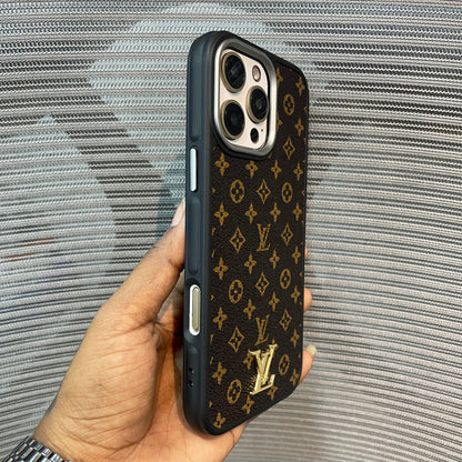 LogoLuxe Leather iPhone Case