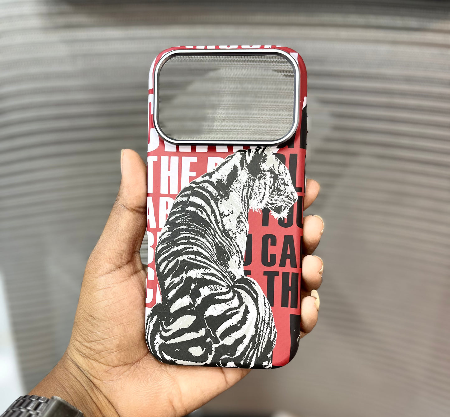 Embossed Cheetah Print MagSafe iPhone 17 Pro Case
