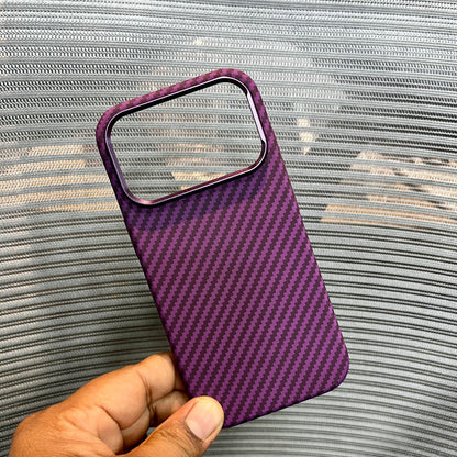 Carbon Fiber Twill Wave Embossed iPhone Case