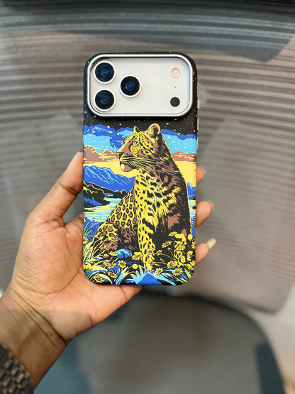 Embossed Cheetah Print MagSafe iPhone 17 Series Case