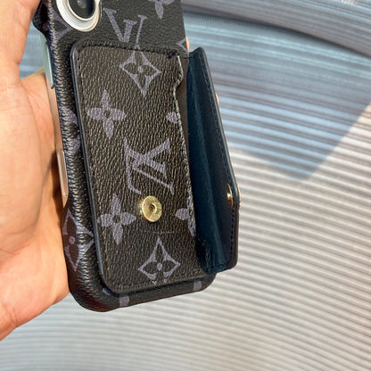 LuxeSnap Leather Wallet Case