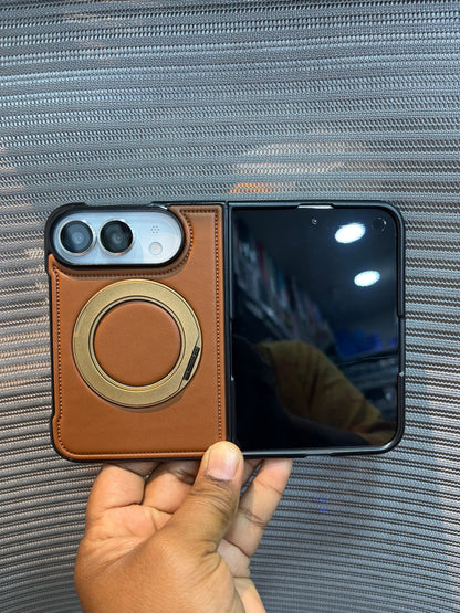 Leather stand iPhone Duo case