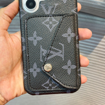 LuxeSnap Leather Wallet Case