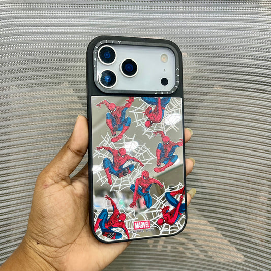 Spider Heroes Mirror Print iPhone 17 Pro Case