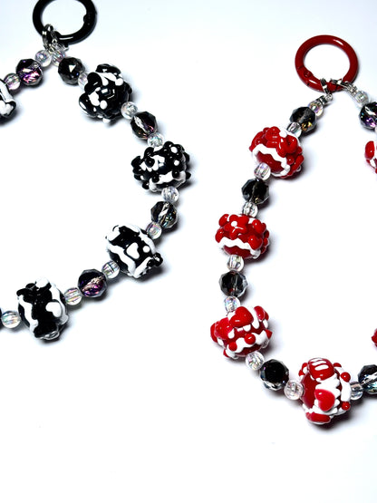 Durable Phone Charm with Beads and Nylon Cord