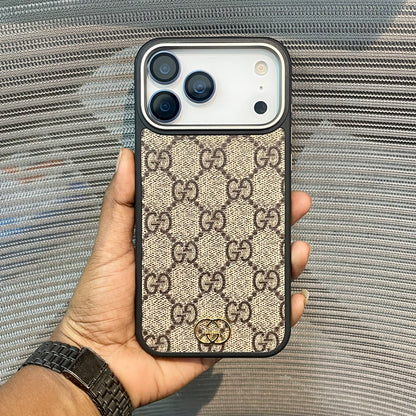 LogoLuxe Leather iPhone 17 Series Case