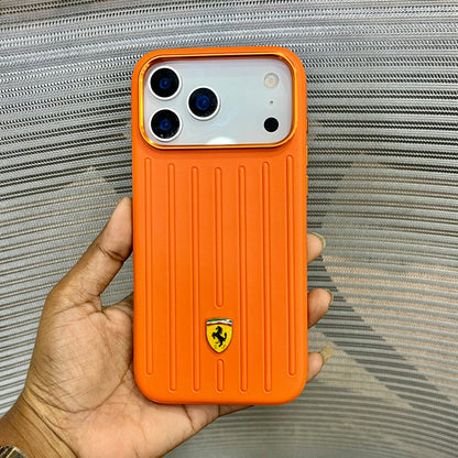 Leather Racing Logo iPhone 17 Series Case