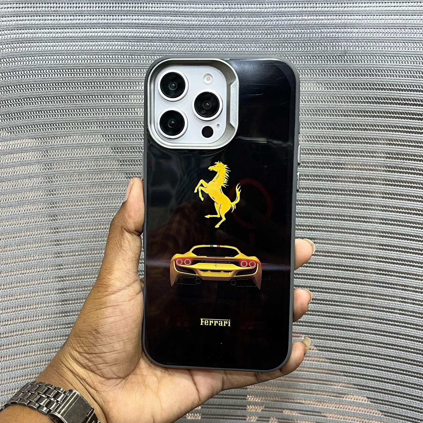 SpeedX Protective iPhone 16 Series Case -Ferrari black