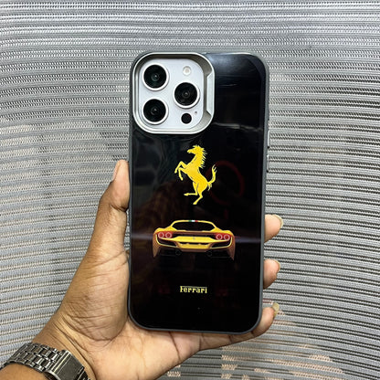 SpeedX Protective iPhone 16 Series Case -Ferrari black