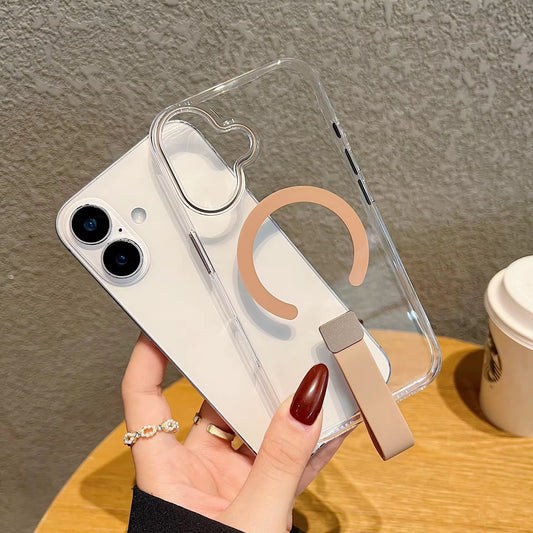 Transparent MagSafe iPhone Case with Holder