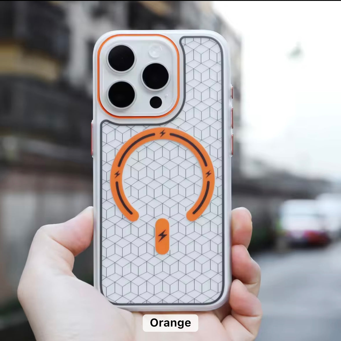 MagSafe Printed Matte Hard Case for iPhone