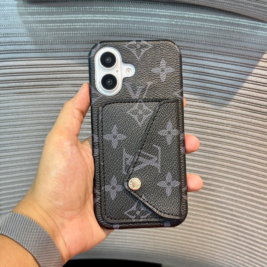 LuxeSnap Leather Wallet Case