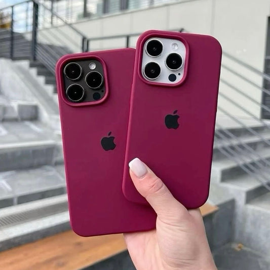 Silicone Solid Hard Case for iPhone