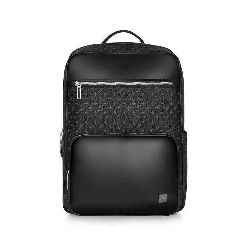 WIWU Master Fingerprint Lock Leather Backpack