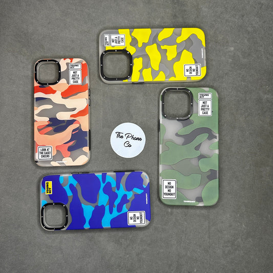 Printed Camouflage Textured Fancy Case