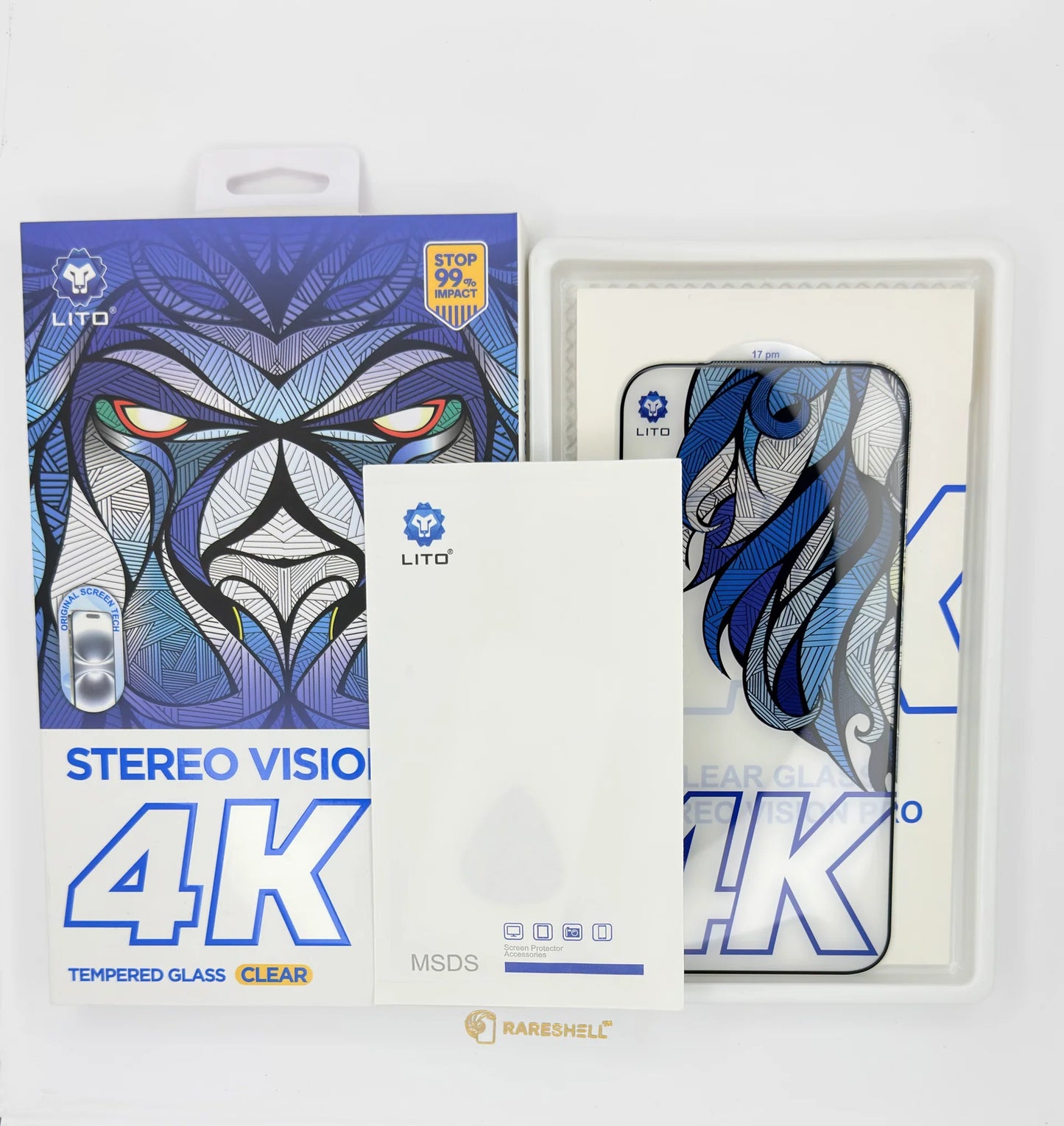 LITO - 4K Clear Tempered Glass iPhone