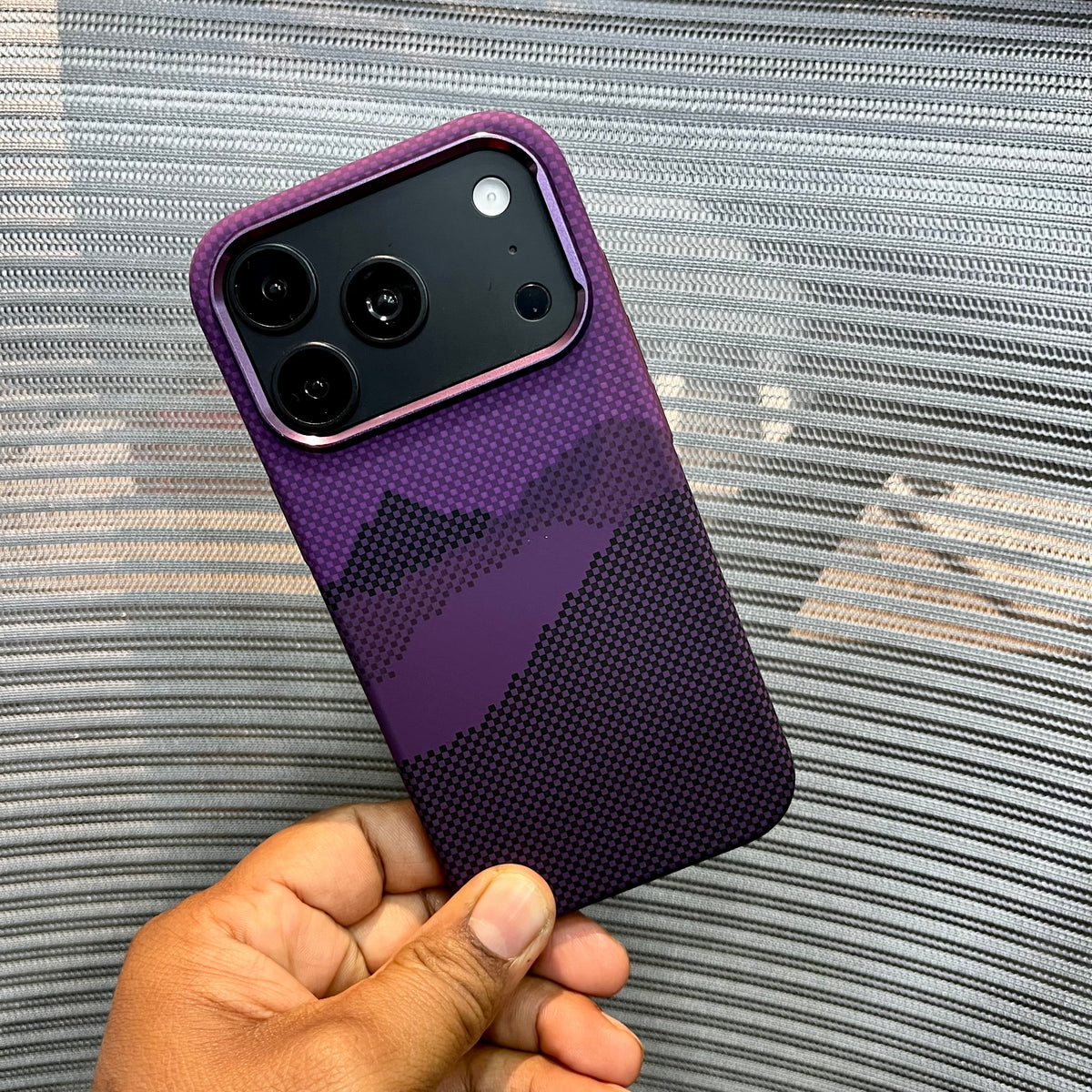 Carbon Fiber Mountain Design iPhone Case