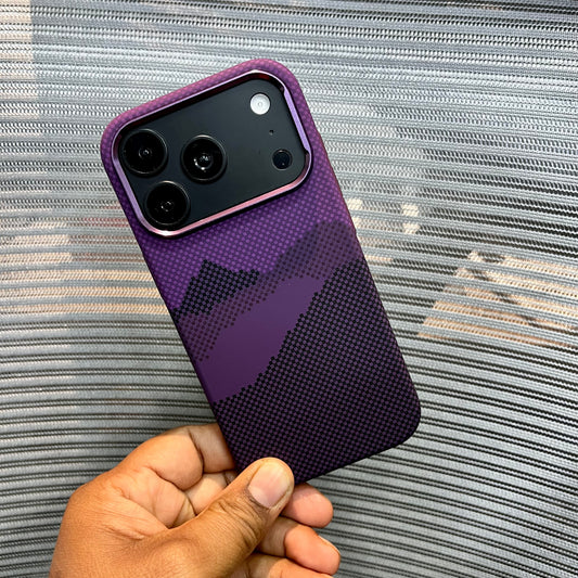 Carbon Fiber Mountain Design iPhone Case