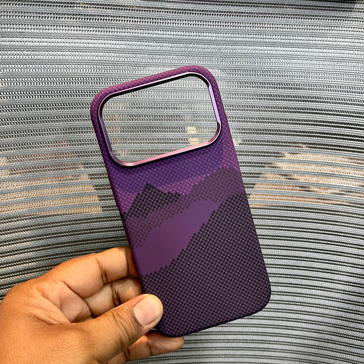 Carbon Fiber Mountain Design iPhone Case