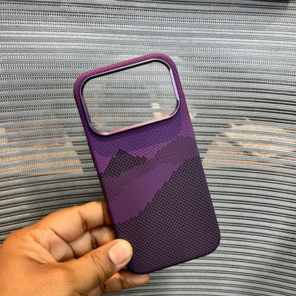Carbon Fiber Mountain Design iPhone Case