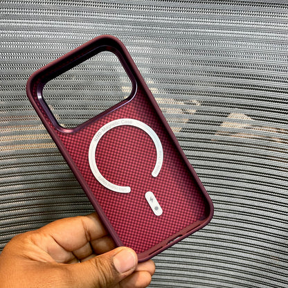 Carbon Fiber Tartan Grid Embossed iPhone Case