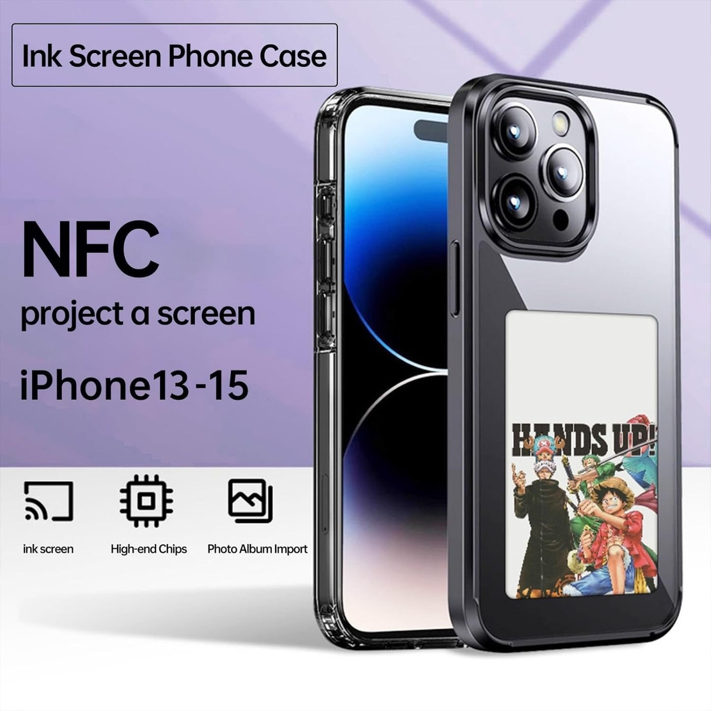 InkShift NFC Smart Display iPhone 15 Case