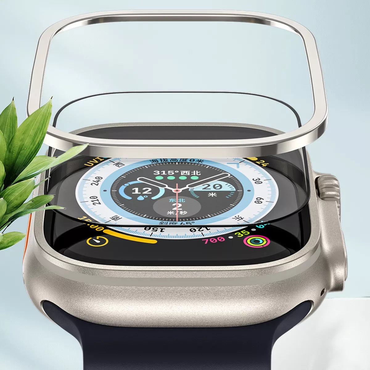 Blueo Sapphire Tempered Glass for Apple Watch Ultra 49mm (1 & 2)