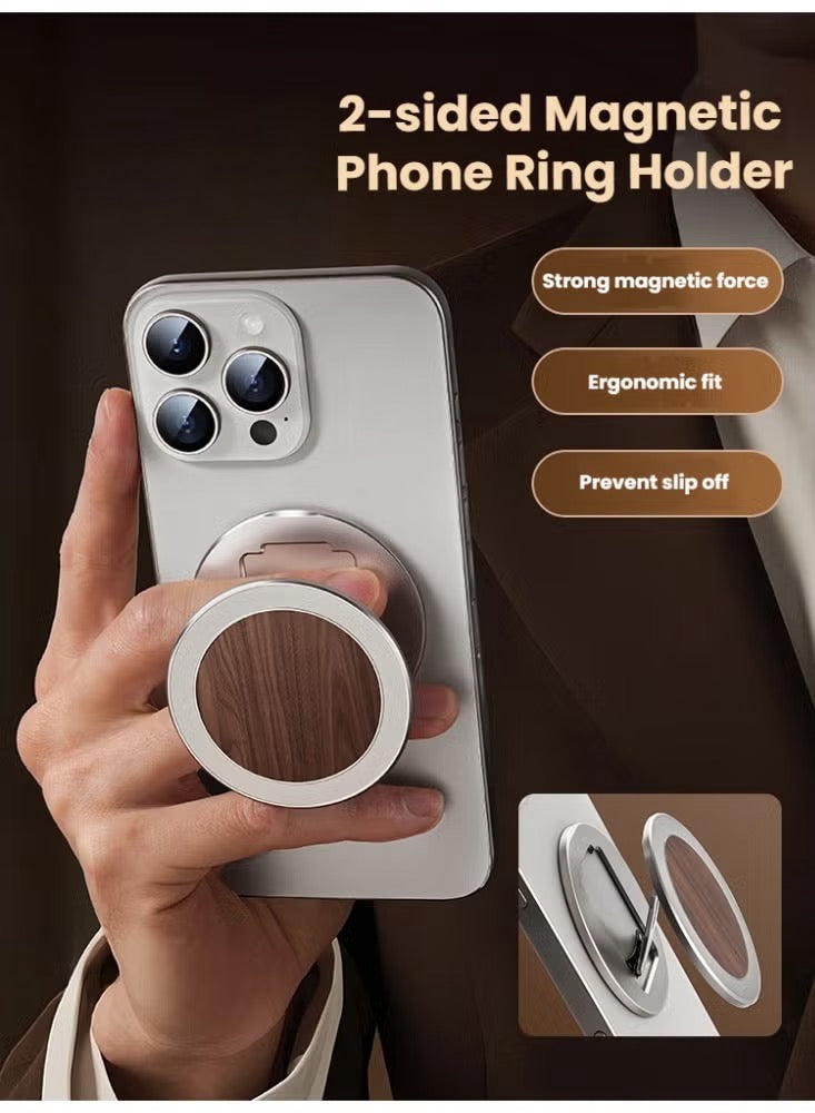 MagWood Dual-Side Magnetic Ring Stand